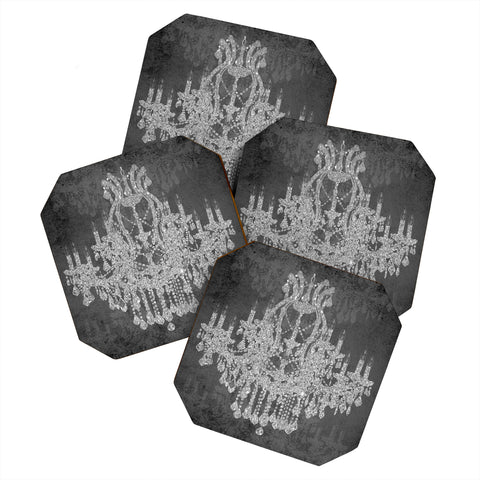 Natasha Wescoat Chandelier I Coaster Set