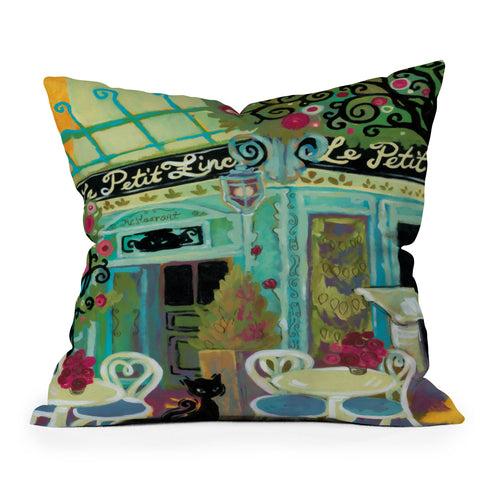 Natasha Wescoat Le Petit Zinc Outdoor Throw Pillow