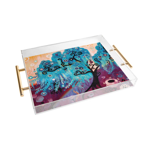 Natasha Wescoat Willow Blue Acrylic Tray