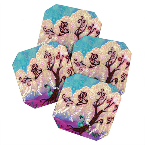 Natasha Wescoat Willow White Coaster Set