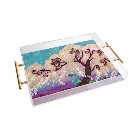 Natasha Wescoat Willow White Acrylic Tray