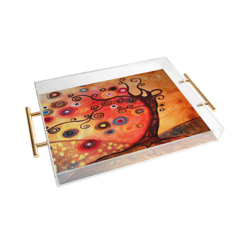 Natasha Wescoat With The Wave Acrylic Tray