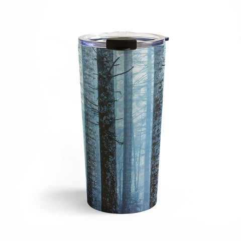 Nature Magick Blue Wanderlust Forest Fog Travel Mug