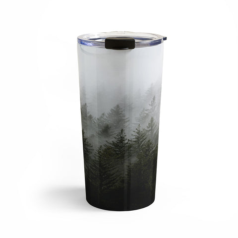 Nature Magick Foggy Fir Forest Fantasy Travel Mug