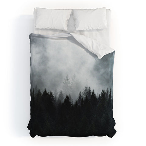 Nature Magick Foggy Forest Adventure Duvet Cover