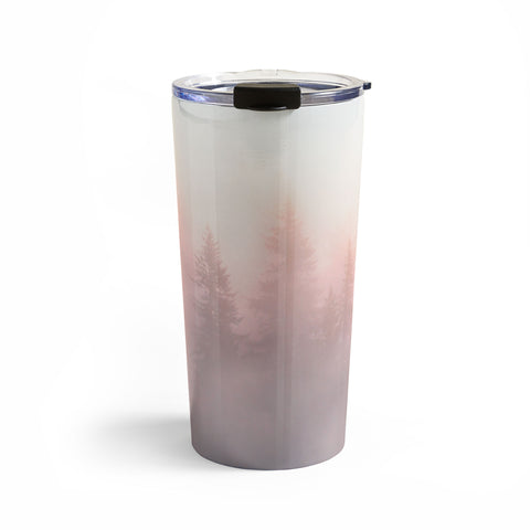 Nature Magick Foggy Trees Forest Adventure Travel Mug