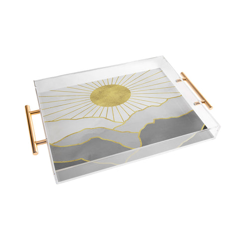 Nature Magick Gold Mountain Sunrise Acrylic Tray