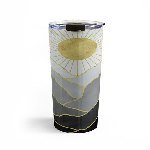 Nature Magick Gold Mountain Sunrise Travel Mug