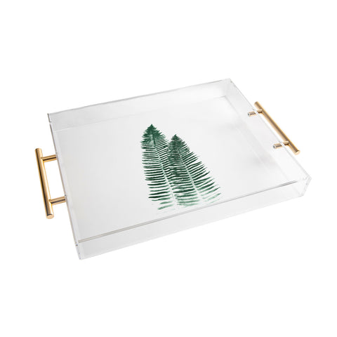 Nature Magick Green Forest Fern Acrylic Tray
