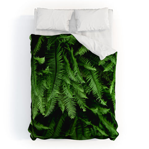 Nature Magick Pacific Northwest Forest Ferns Duvet Cover