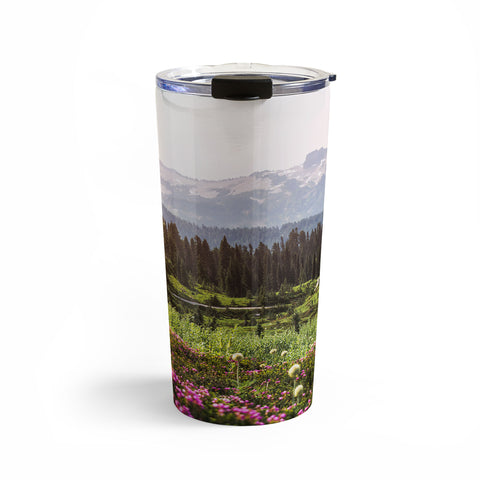 Nature Magick Pink Mountain Wildflowers Travel Mug