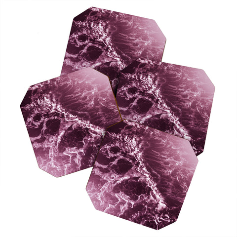 Nature Magick Pink Ocean Waves Coaster Set