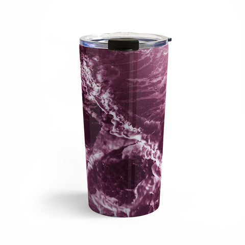 Nature Magick Pink Ocean Waves Travel Mug
