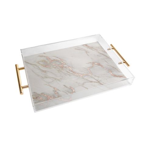 Nature Magick Pretty Rose Gold Marble Acrylic Tray