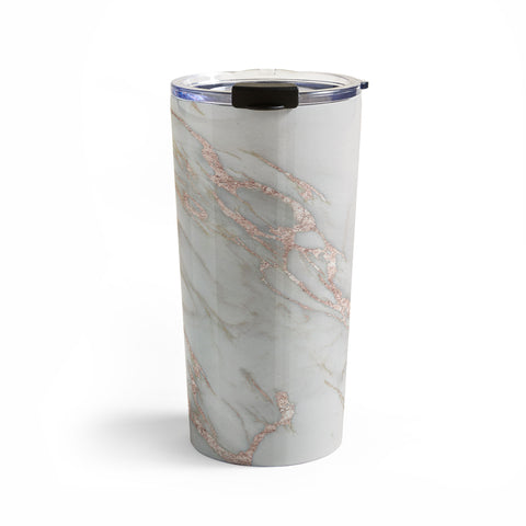 Nature Magick Pretty Rose Gold Marble Travel Mug