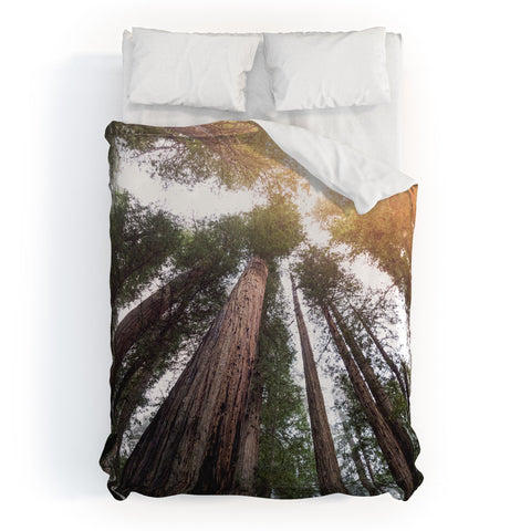 Nature Magick Redwood Forest Sky Duvet Cover