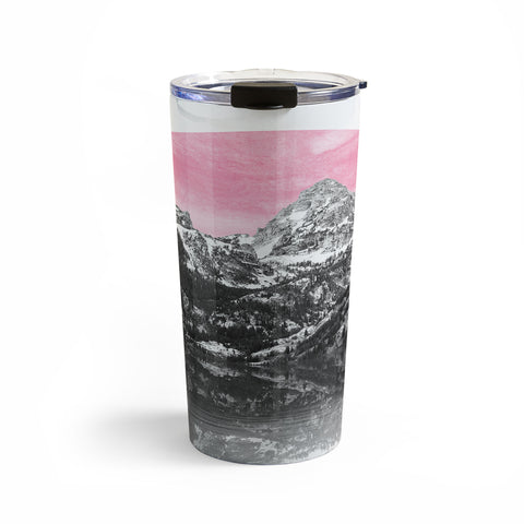 Nature Magick Rose Gold Mountain Sunset Travel Mug