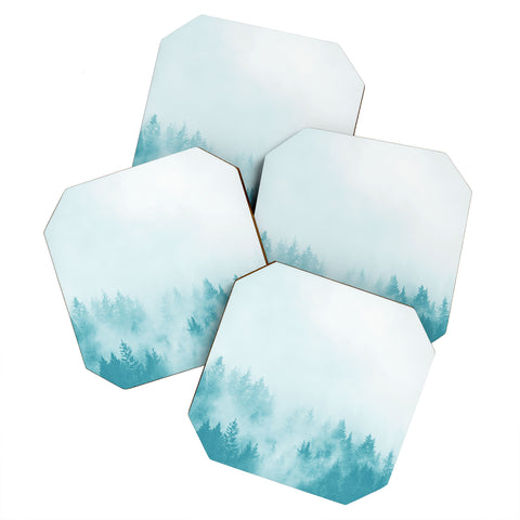 Nature Magick Teal Foggy Forest Adventure Coaster Set