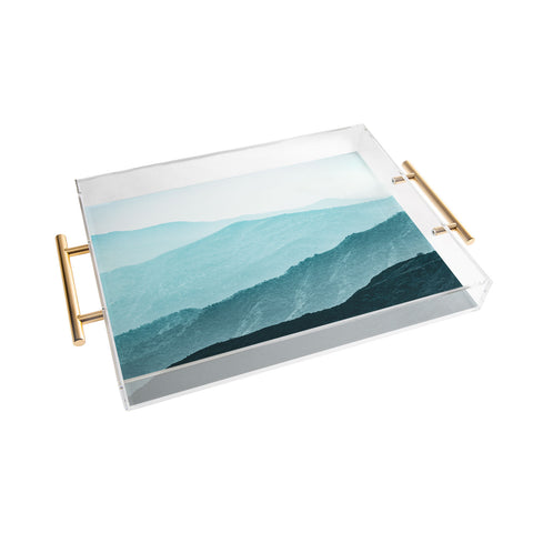 Nature Magick Teal Smoky Mountains Acrylic Tray