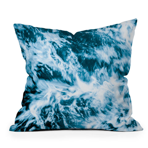 Nature Magick Tropical Waves Outdoor Throw Pillow