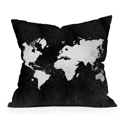 Nature Magick Vintage World Map Outdoor Throw Pillow