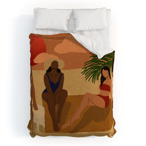 nawaalillustrations Beach I Duvet Cover