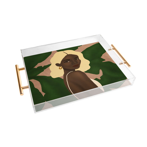 nawaalillustrations blonde I Acrylic Tray