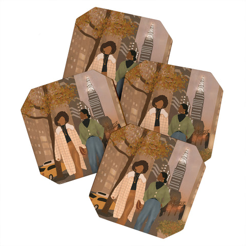 nawaalillustrations NYC I Coaster Set