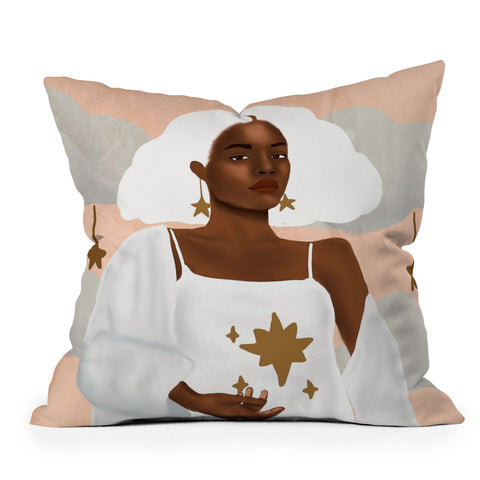 nawaalillustrations Star I Outdoor Throw Pillow