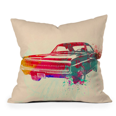 Naxart 1967 Dodge Charger 1 Outdoor Throw Pillow