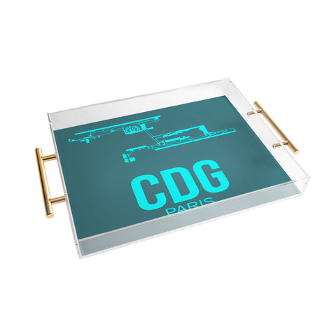 Naxart CDG Paris Poster 1 Acrylic Tray
