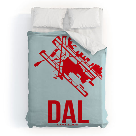 Naxart DAL Dallas Poster 3 Duvet Cover