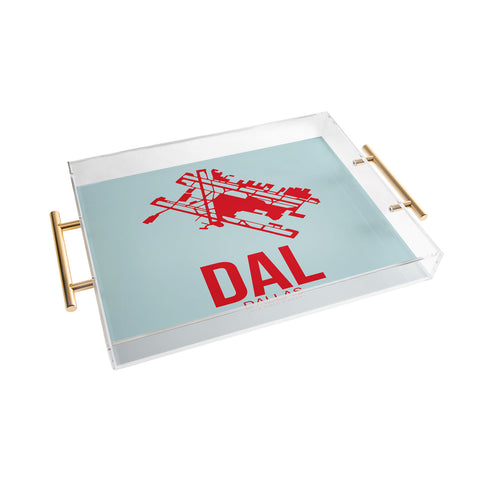 Naxart DAL Dallas Poster 3 Acrylic Tray