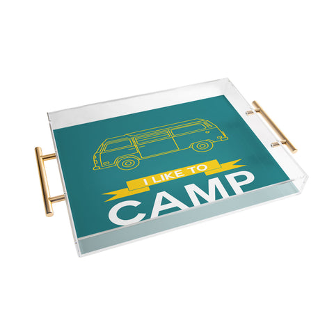 Naxart I Like To Camp 2 Acrylic Tray