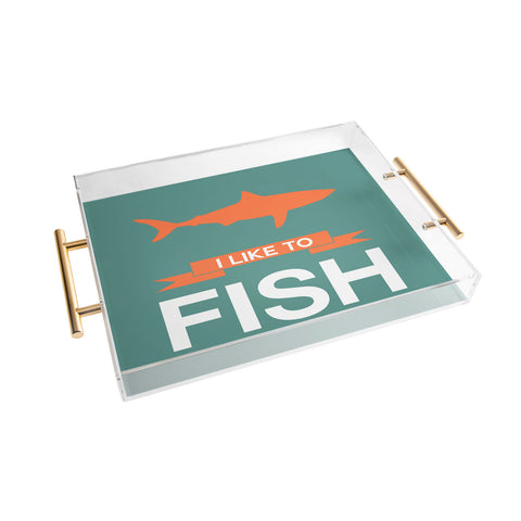 Naxart I Like To Fish 1 Acrylic Tray