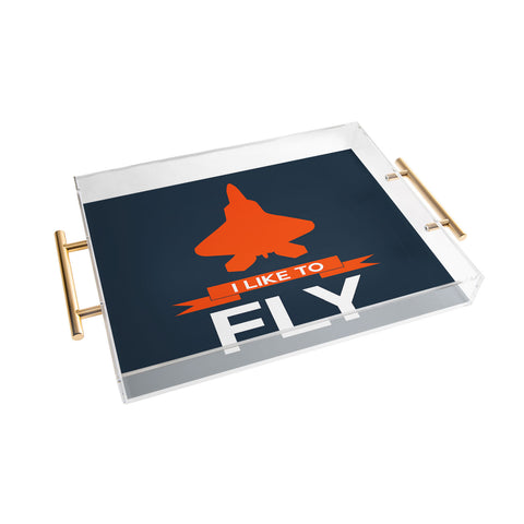 Naxart I Like To Fly 1 Acrylic Tray