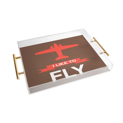 Naxart I Like To Fly 6 Acrylic Tray