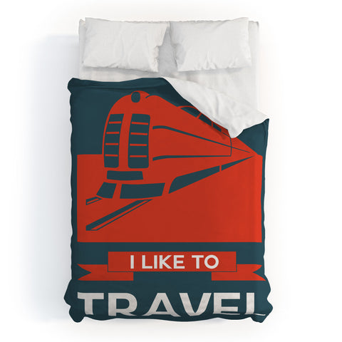 Naxart I Like To Travel 3 Duvet Cover