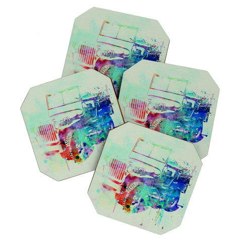 Naxart Jeep Willis Coaster Set