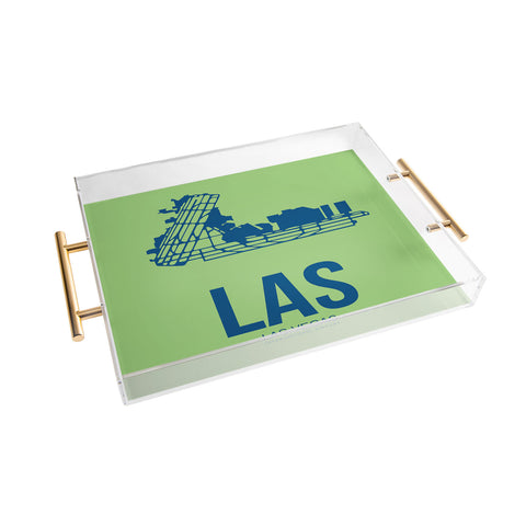 Naxart LAS Las Vegas Poster Acrylic Tray