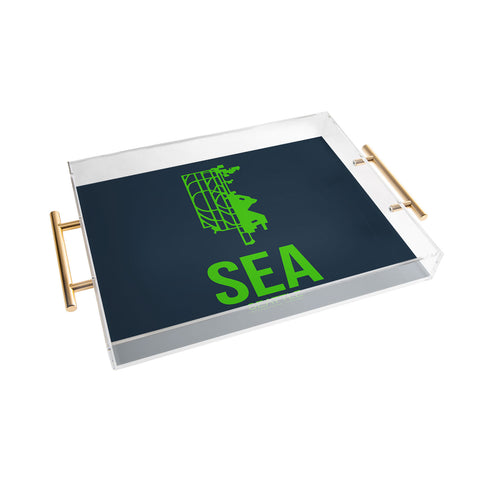 Naxart SEA Seattle Poster 2 Acrylic Tray