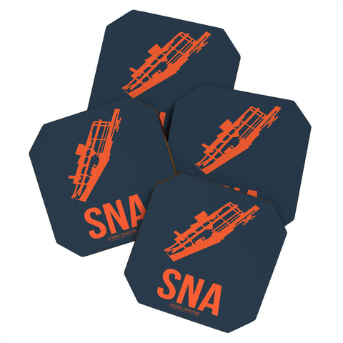 Naxart SNA Orange County Poster Coaster Set