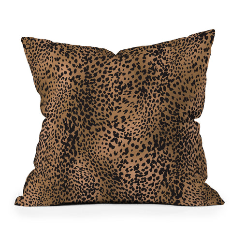 Nelvis Valenzuela Classic leopard by Nelvis Valenzuela Outdoor Throw Pillow