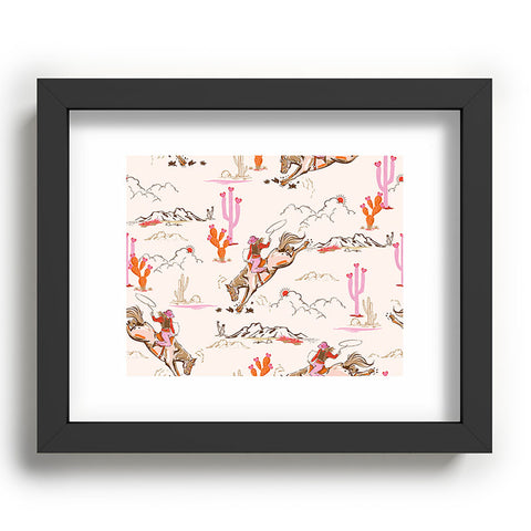 NewburyBoutique Equestrian Cowgirl Western Recessed Framing Rectangle