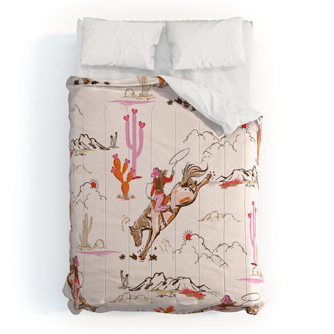 NewburyBoutique Equestrian Cowgirl Western Comforter