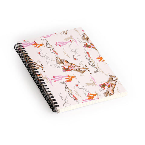 NewburyBoutique Equestrian Cowgirl Western Spiral Notebook