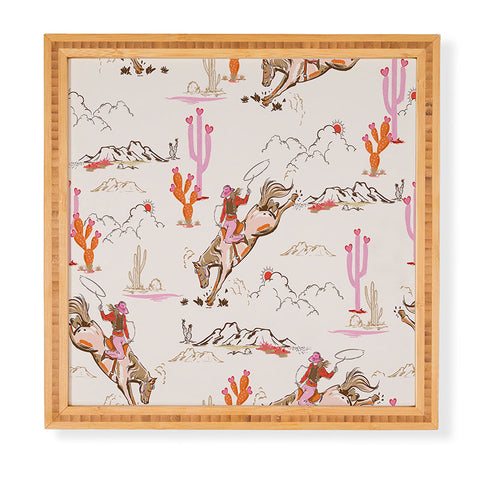 NewburyBoutique Equestrian Cowgirl Western Framed Wall Art