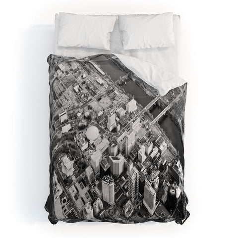 Nicholson Photography Downtown Nashville Aerial Duvet Cover