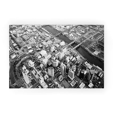 Nicholson Photography Downtown Nashville Aerial Welcome Mat