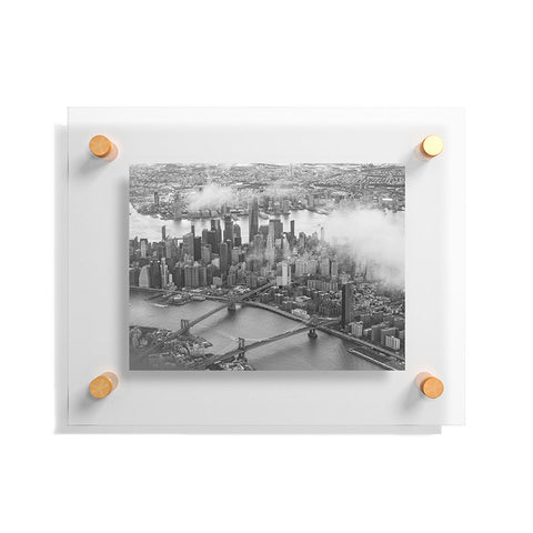 Nicholson Photography Manhattan Through The Clouds Floating Acrylic Print